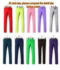 Ladys Colorful Pencil Pant Slim Fit Skinny Stretch Jeans Trousers 