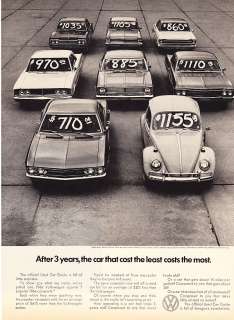 1966 Volkswagen Beetle photo 1969 Holds Its Value Ad  