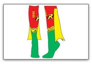 Robin Batman Dc Comics Costume Caped Knee High Socks  