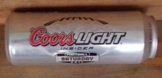 USA 2011 COORS LIGHT INSIDER FOOTBALL SATURDAY 24oz BEER CAN  