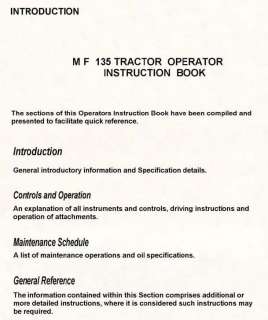 There are 2 Operators Manuals, One For MF Tractors Diesel Models