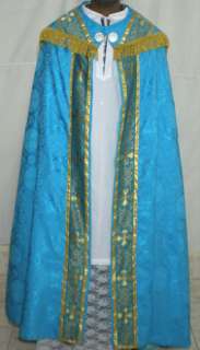 New Marian BLUE Benediction COPE Vestment Stole Set (CV_D09)  