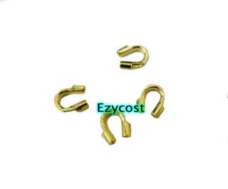 Wire Protectors 400pcs Crimp Loop Gold Plated Zinc  