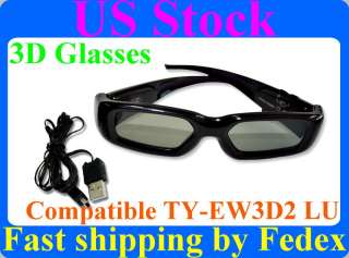 pairs 3D Active Shutter Glasses Panasonic TY EW3D2 LU compatible 