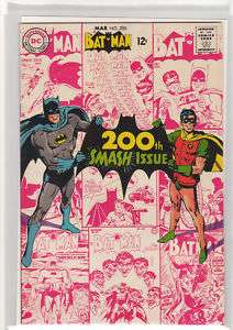 Batman Comic #200 VF 1968 200th Smash Issue Pro graded  