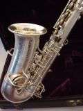 vintage J.W. York & Sons silver plated curved Soprano Saxophon 