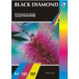 20 Sheets A3 Black Diamond Professional 260 gsm Heavyweight Gloss 