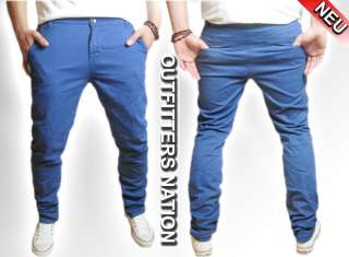 OUTFITTERS NATION CHINO HOSE PANT ROYAL BLAU NO JEANS  