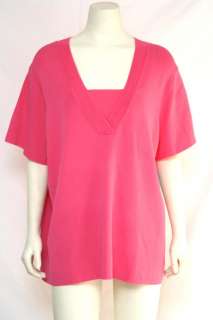 Cable & Gauge NEW Plus Size 3X/22W/24W V Neck Top NWT  
