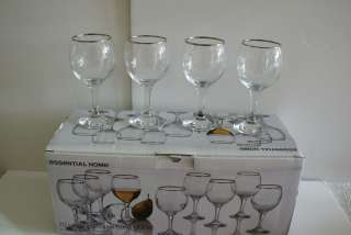 New Home 10 Pc Goblet Wine Glass Wedding Holiday Gift  