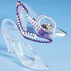 Clear Plastic Princess Shoes / LOT OF 6 SHOES / GIRLS PARTY (851434)