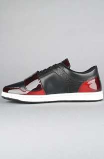 Creative Recreation The Cesario Lo Sneaker in Black Red Gradient 