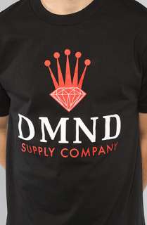 Diamond Supply Co. The DMND Crown Tee in Black Red  Karmaloop 
