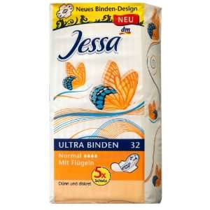 Jessa Ultra Binden Normal + Flügel, 2er Pack (2 x 32 Stück)  