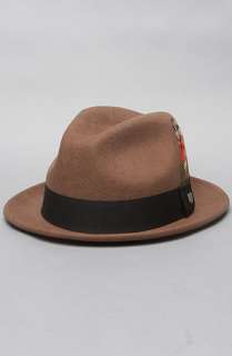 Brixton The Jones Fedora in Pecan Felt  Karmaloop   Global 