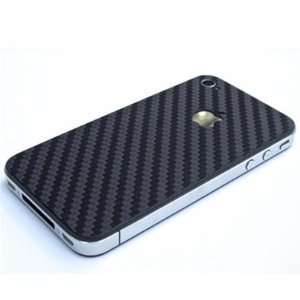 Iphone 4 4G Klebefolie Carbon schwarz ink.gratis SchutzfolieTeil der 