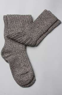 Free People The Marl Waffle Chunky Sock in Black and White  Karmaloop 