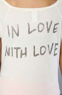 Junkfood Clothing The In Love With Love Off Shoulder Tee  Karmaloop 