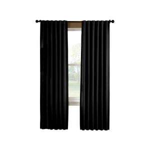 Curtainworks Saville Black Thermal Room Darkening Curtain 1Q80380ABK 
