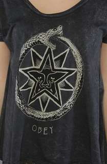 Obey The Ourboros Dolman in Dusty Black  Karmaloop   Global 