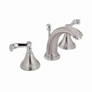   12 in. Low Arc Bathroom Faucet in Brushed Nickel and Polished Chrome
