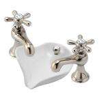   Series 8 in. 2 Handle Lavatory Faucet with Pop up in Brushed Nickel