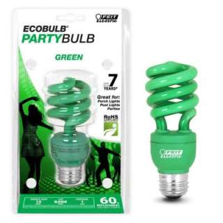   13 Watt (60W) Green Twist CFL Light Bulb BPESL13T/G 