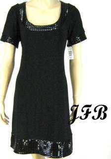 TIANA B womens Black Career Dress Sz Medium New 5464  