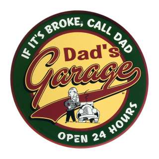 DADS GARAGE Tin Metal Shop Shed SIGN dads dad pop pop  