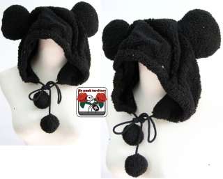 Harajuku Winter Black Mickey CUTE Fruits QQ Lolita Hat  
