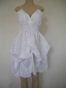 Short Smocked Dress w/Draped Skirt Fashion Plus 2X 3X  