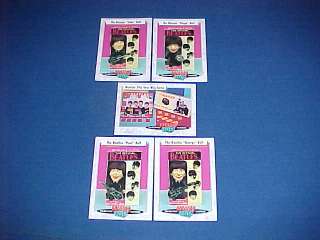 SET 5 CLASSIC TOYS TRADING CARDS BEATLES REMCO DOLL & FLIP YOUR WIG 