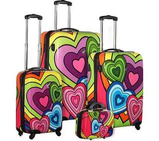 Heys Novus Art Hearts Tempo 4 Piece Set    & Return 