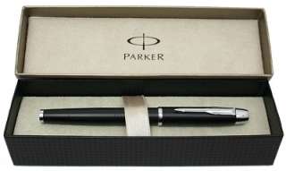 Parker IM Metal Fountain Pen, Matte Black, Medium Nib  