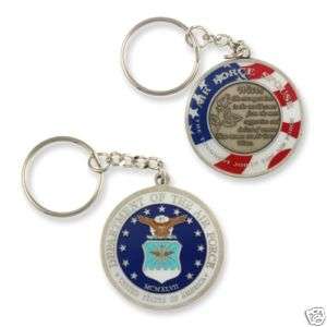 AIR FORCE WIFE SPOUSE USAF CHALLENGE COIN KEY CHAIN  