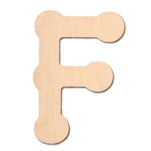Design Craft MIllworks 8 In. Baltic Birch Bubble Letter (F) 47041 at 