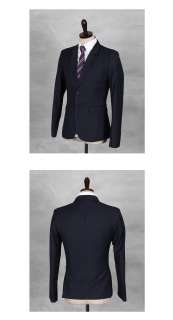 Bros Mens New Basic 2 Button Slim jacket TR Navy  