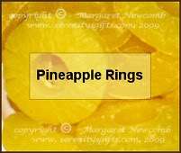 Scented Wax Embeds   Pineapple Rings  