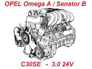 Reparaturanleitung Opel Motor 3.0 24V C30SE Omega A Senator B in 