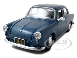 VOLKSWAGEN 1600 NOTCHBACK BLUE 124 DIECAST MODEL CAR  