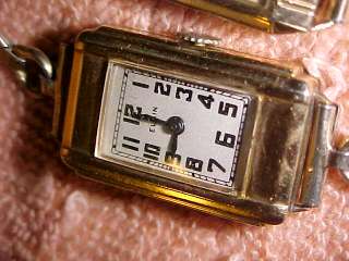 1920 30 EXCEPTIONAL GOLD FILLED pair ART DECO elgin WATCHES  