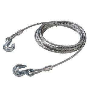   Wire Rope With Grab Hooks Galvanized Uncoated 13160 
