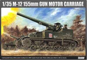 35 M 12 155mm GUN MOTOR CARRIAGE / ACADEMY MODEL KIT / #1394  