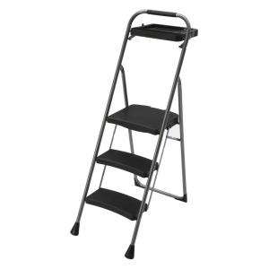 Easy Reach by Gorilla Ladders Steel 3 Step Project Stool with 225 lb 