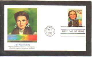 CLASSIC FILMS WIZARD OF OZ JUDY GARLAND FIRST DAY STAMP CACHET COVER 