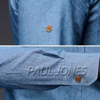 PJ Mens Casual Slim line Stylish Dress Shirts Shine 3sz  