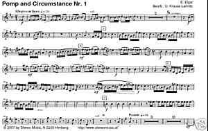 Blasorchester Noten Pomp and Circumstance Hören   