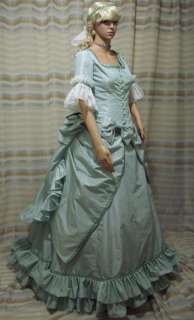 La Dauphine Victorian Steampunk Rococo Taffeta Dress Gown Bustle 