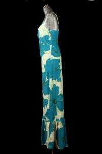 NWT blue floral LANE BRYANT v neck sleeveless maxi dress plus sz 1X 2X 