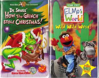 Dr. Suess How the Grinch Stole Christmas& Elmos World Wild Wild West 